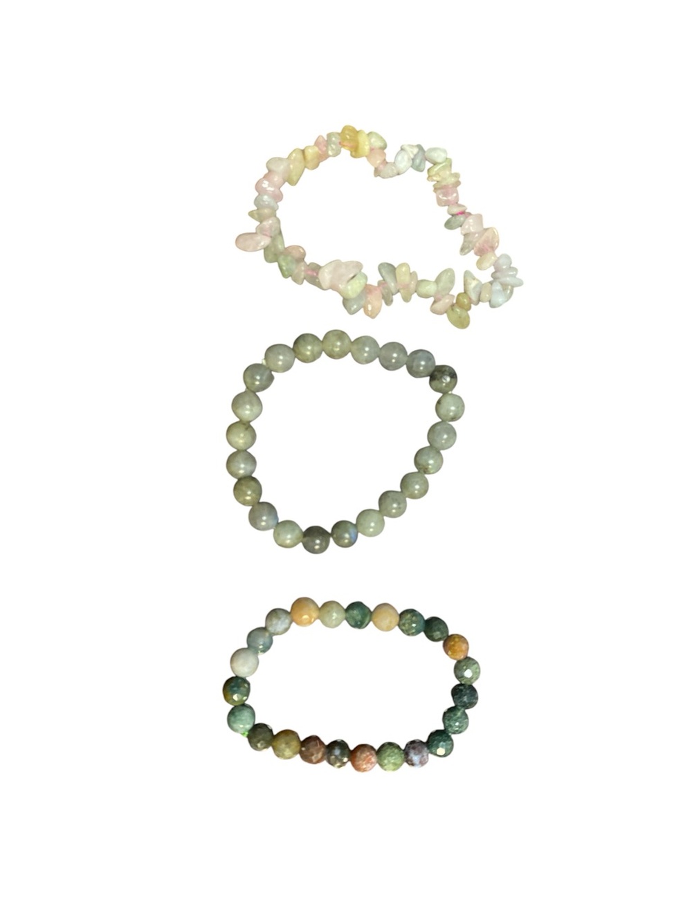 NWOT Multi-Color Gemstone Bead Bracelet‎ Pack of Three